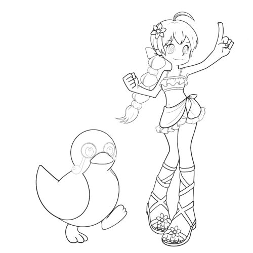 塗り絵ジニー